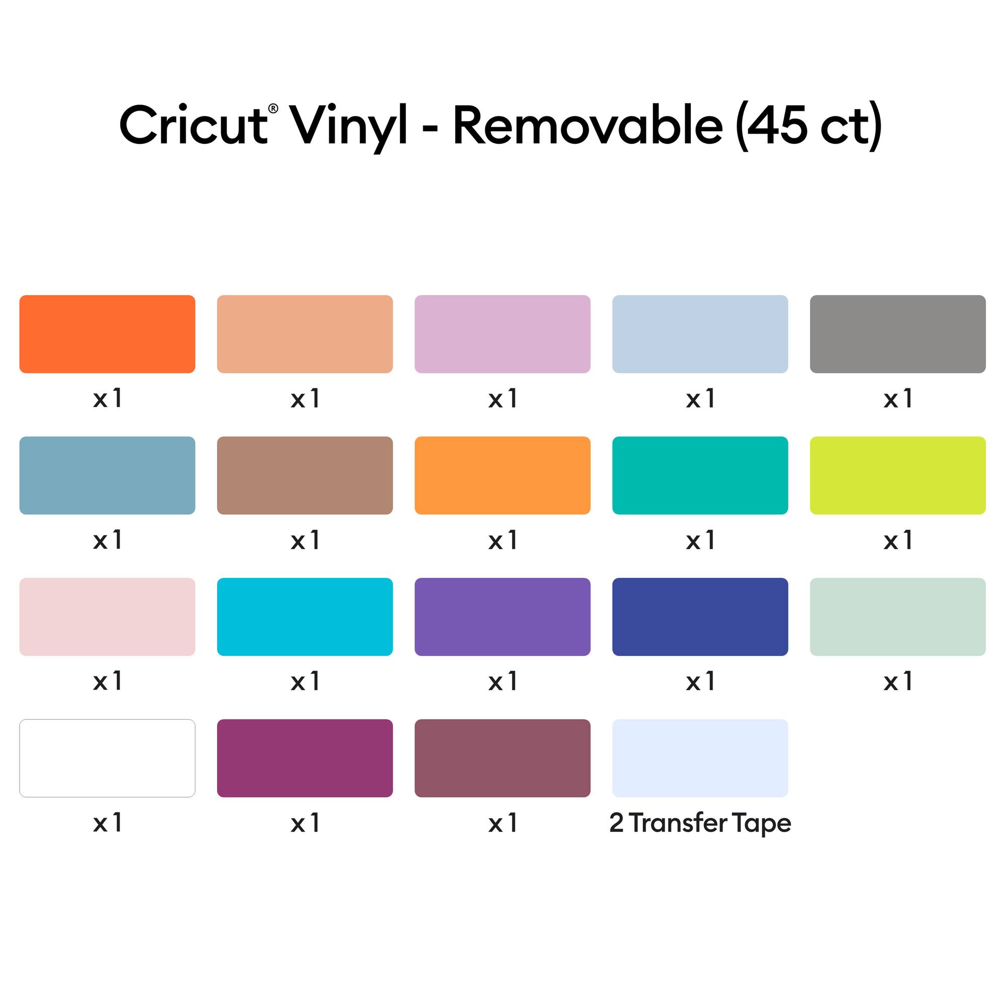 Cricut® Removable Vinyl, Everything Sampler